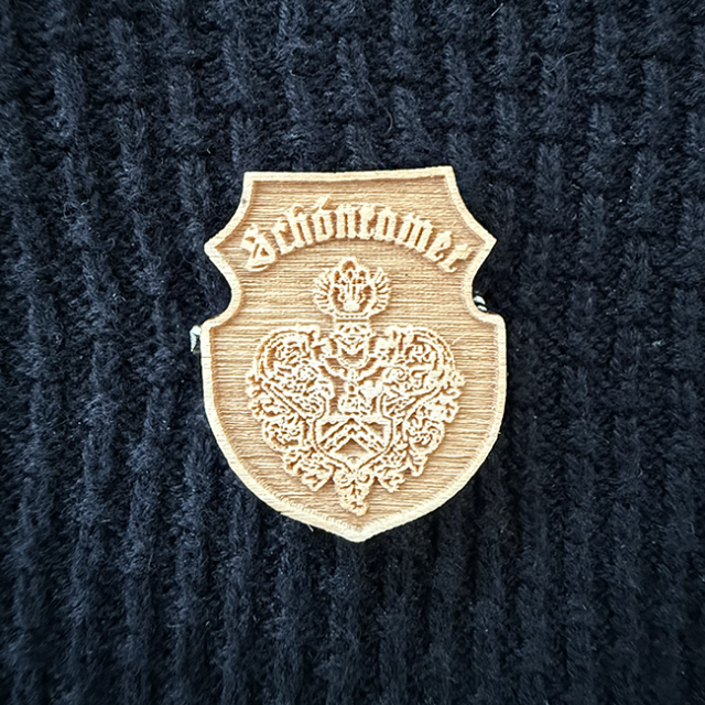 Schönramer Ansteck-Pin Holzwappen